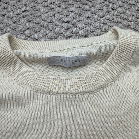 Outerknown Cream Sweater with Colorful Stripes - Picture 2 of 3